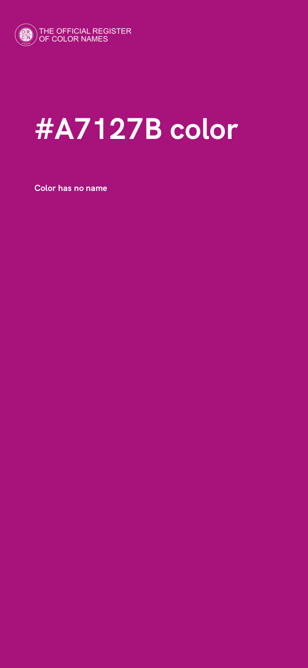 #A7127B color image