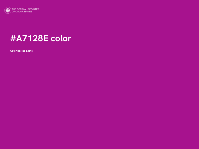 #A7128E color image