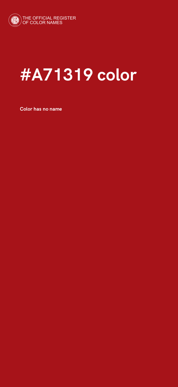 #A71319 color image