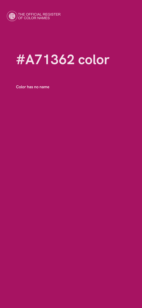 #A71362 color image