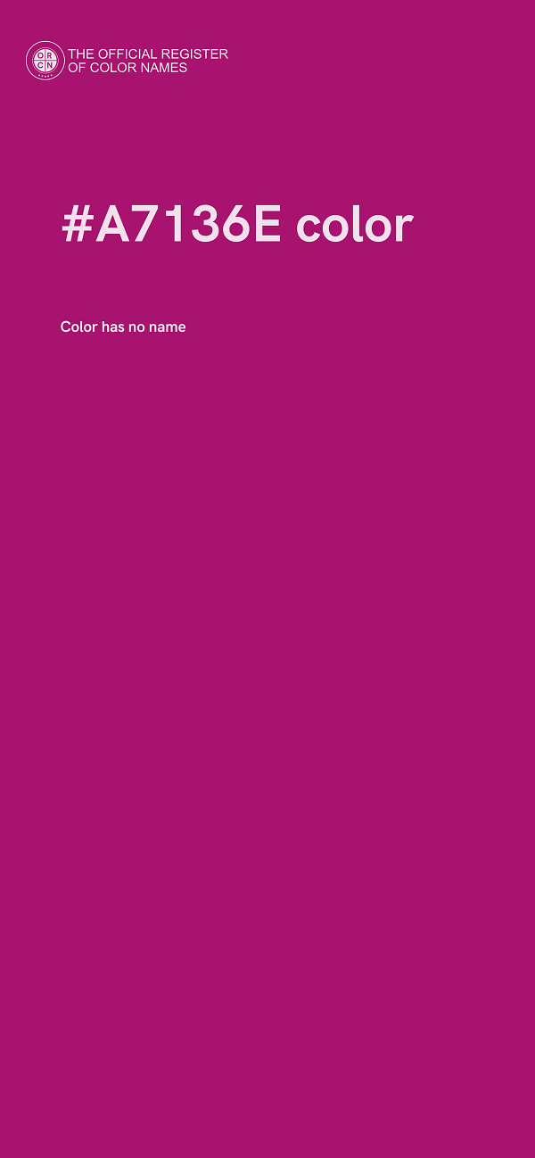 #A7136E color image