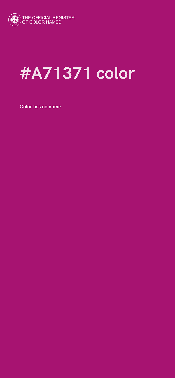 #A71371 color image