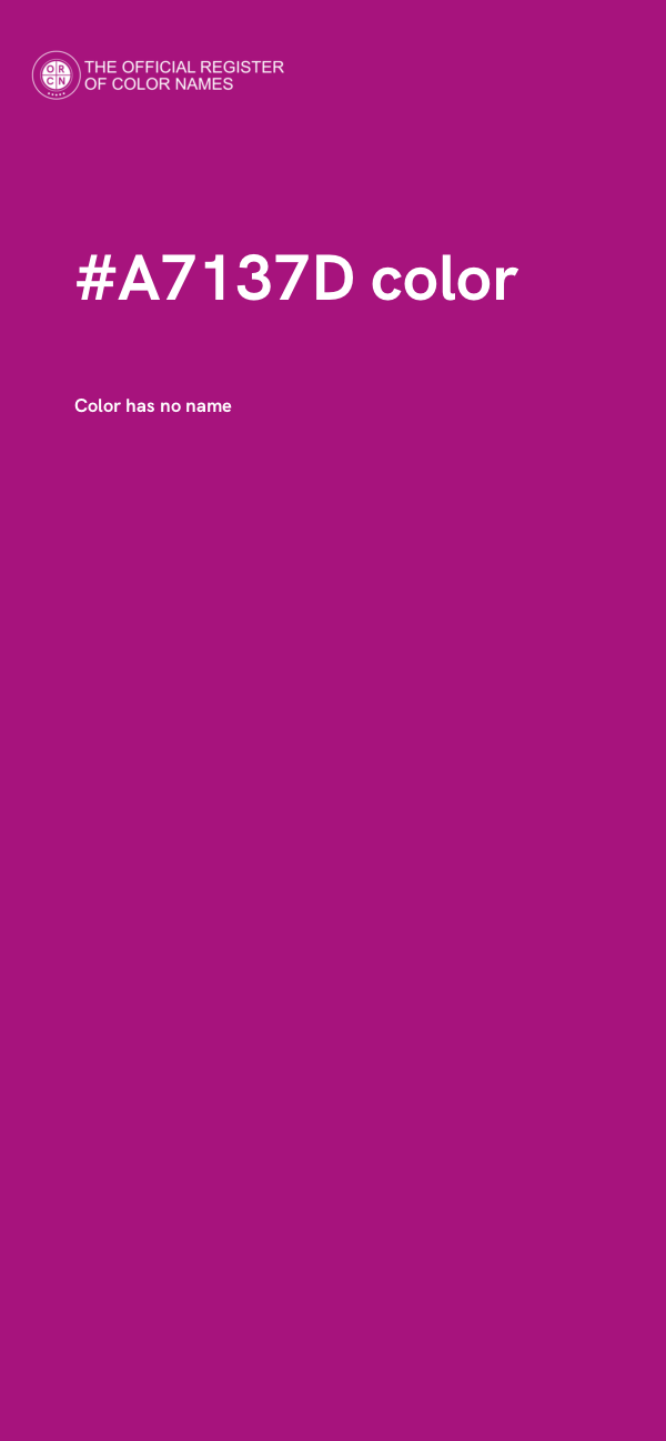#A7137D color image