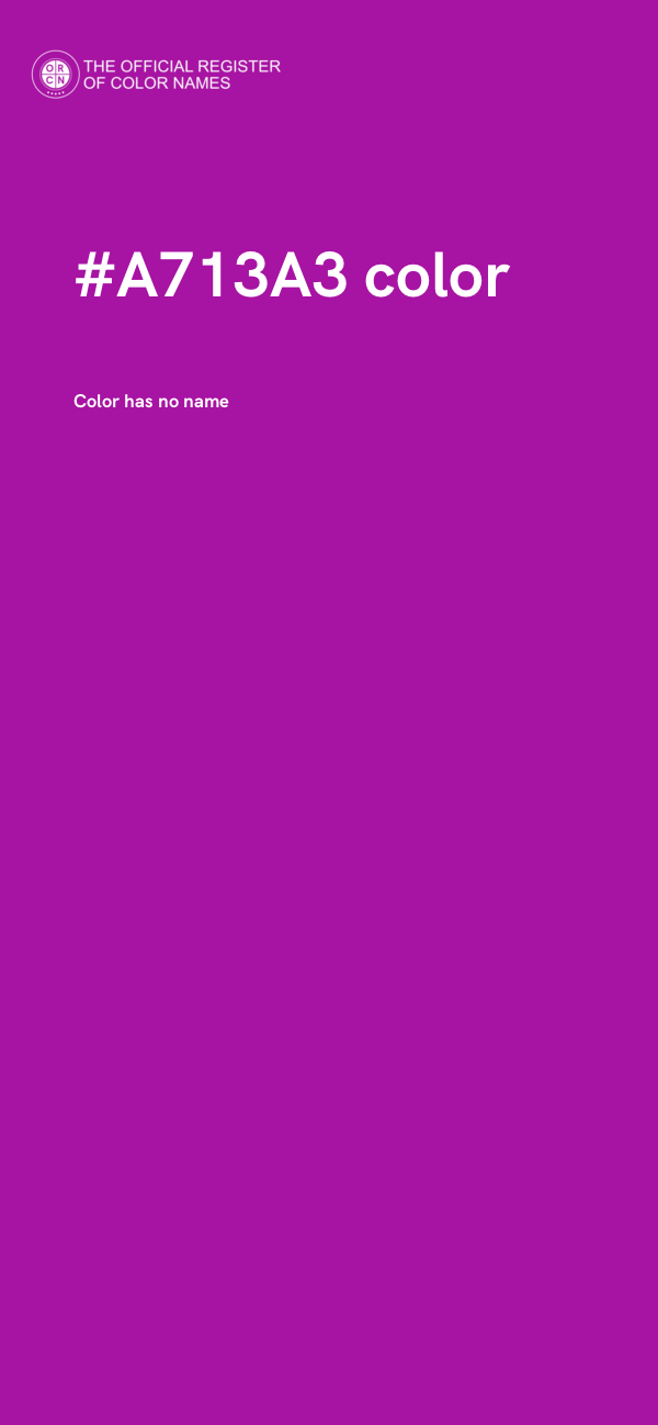 #A713A3 color image