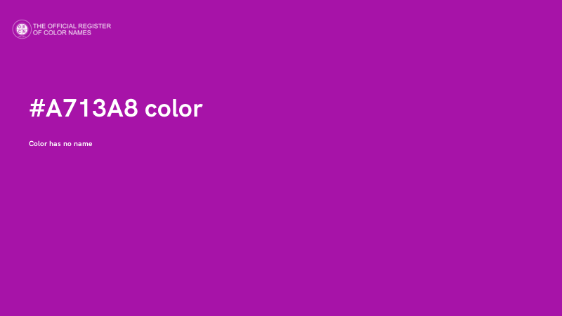 #A713A8 color image
