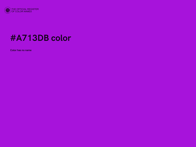 #A713DB color image