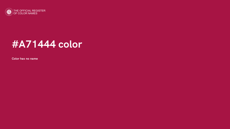 #A71444 color image