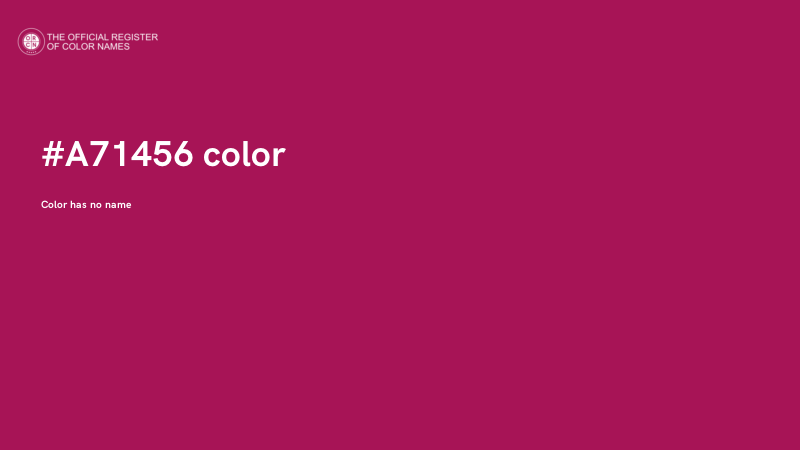 #A71456 color image