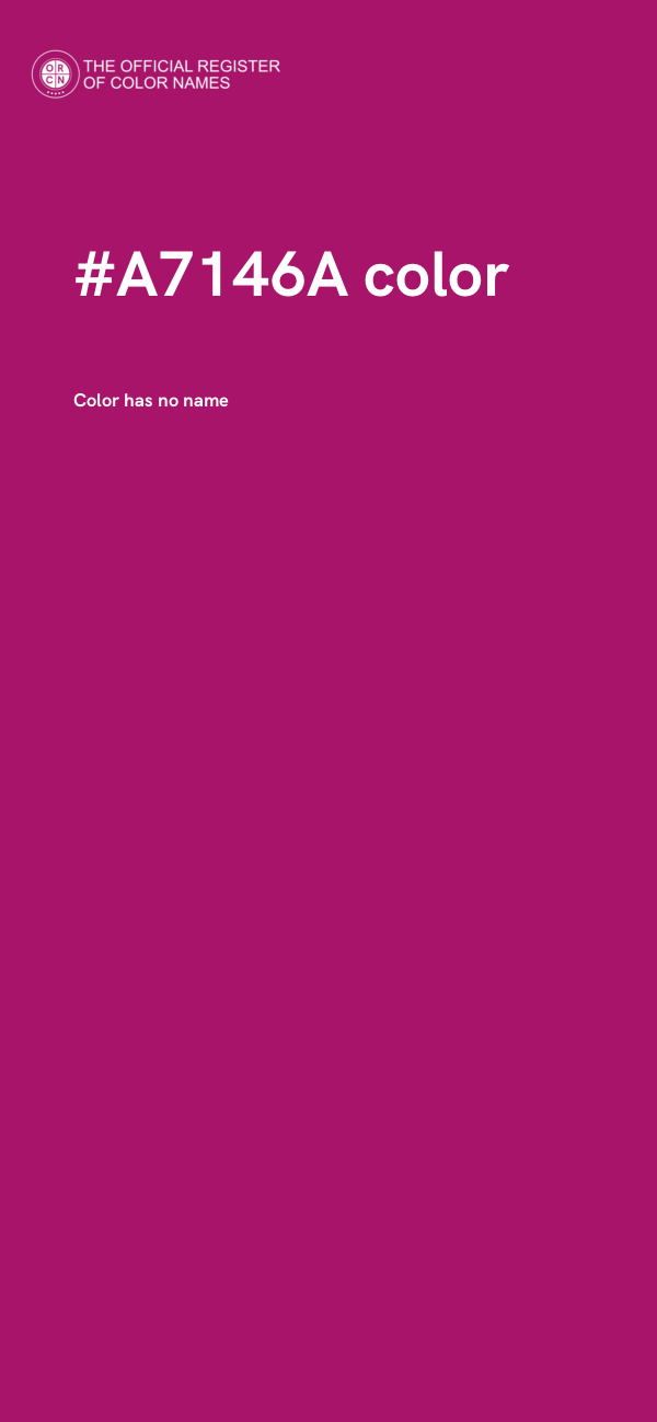 #A7146A color image
