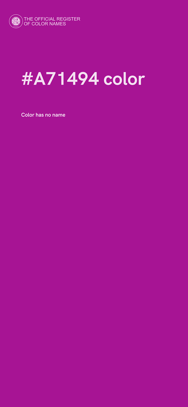 #A71494 color image