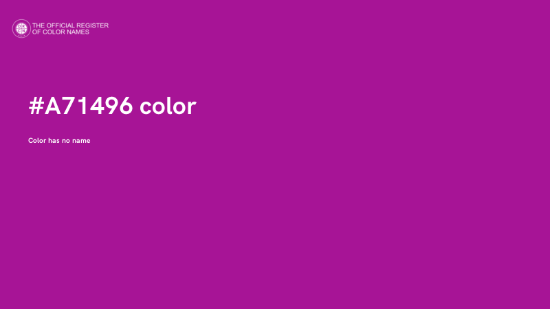 #A71496 color image
