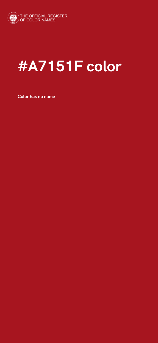 #A7151F color image