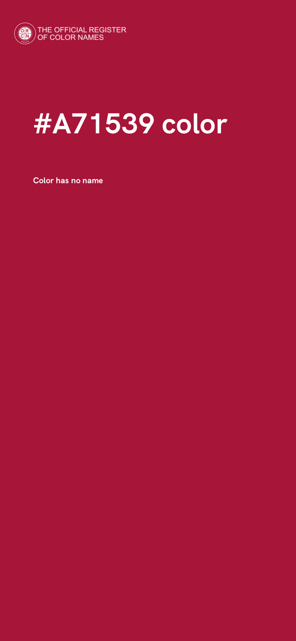 #A71539 color image