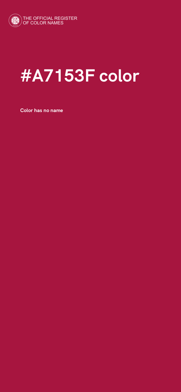 #A7153F color image