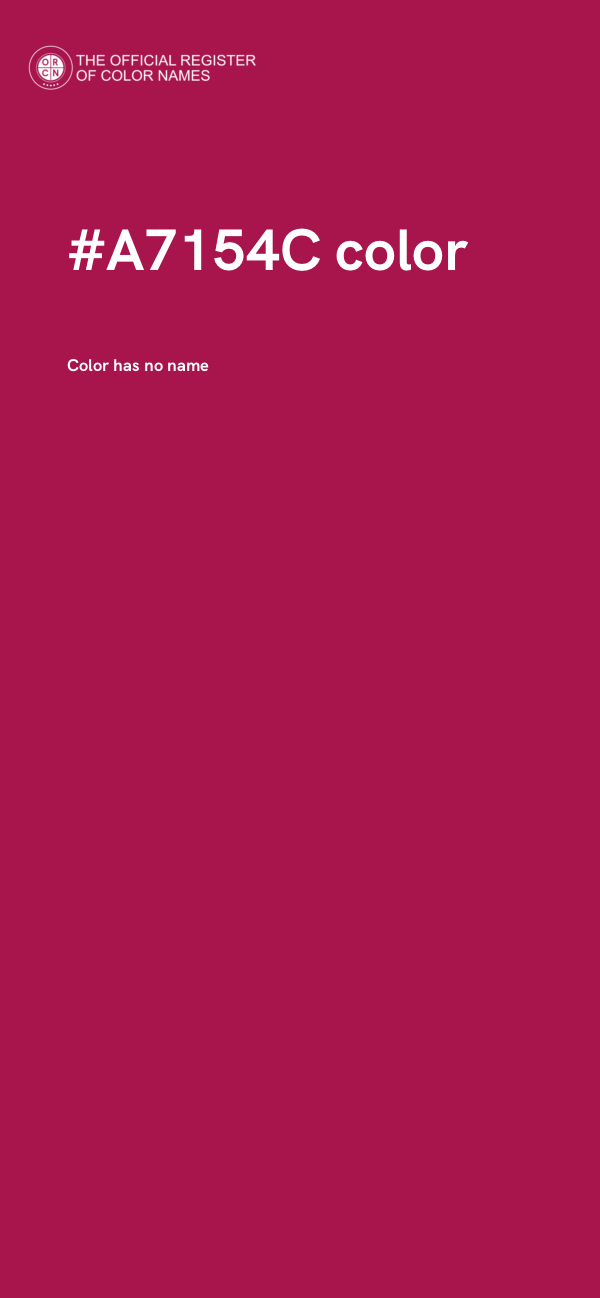 #A7154C color image