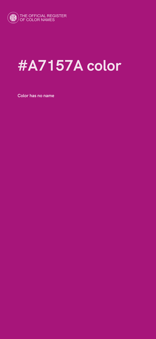 #A7157A color image