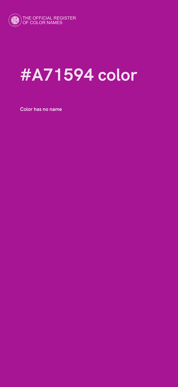 #A71594 color image