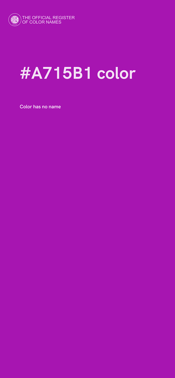 #A715B1 color image