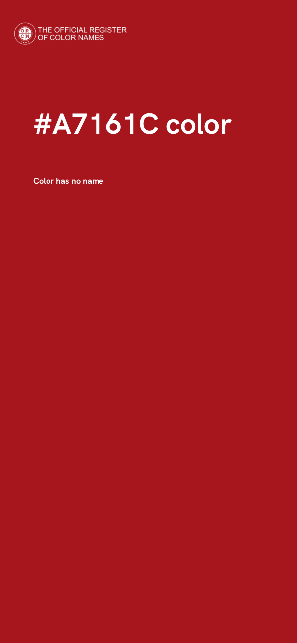 #A7161C color image