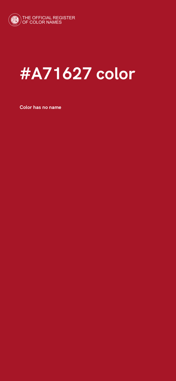 #A71627 color image