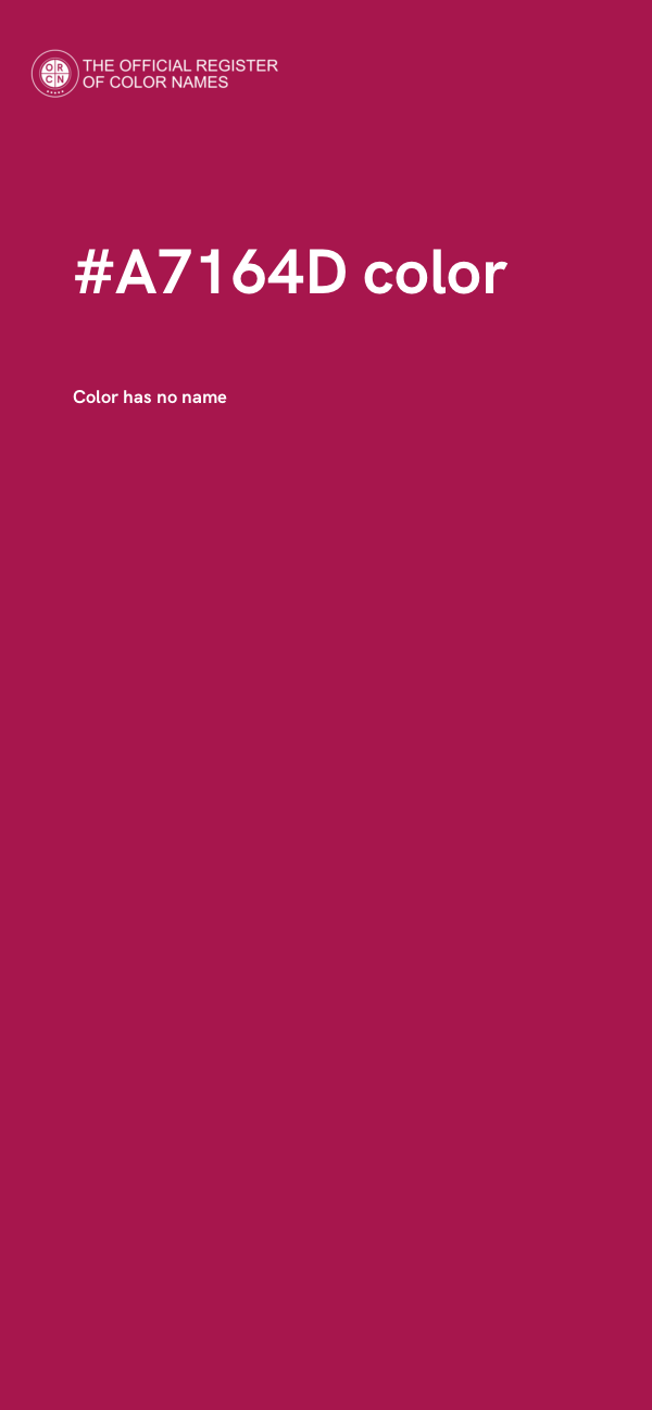 #A7164D color image