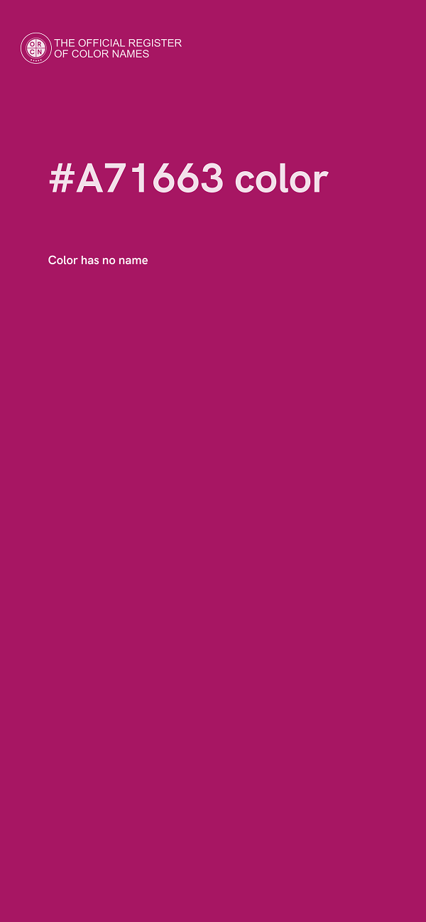 #A71663 color image