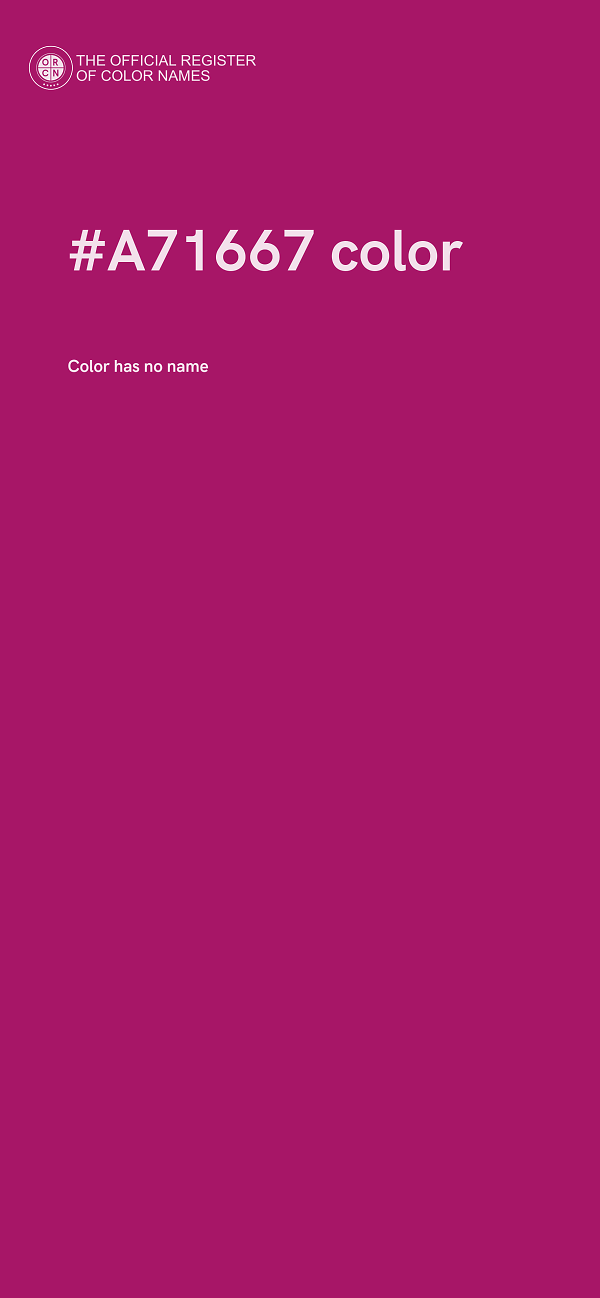 #A71667 color image