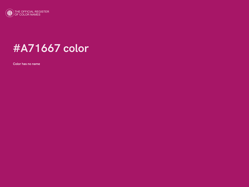#A71667 color image