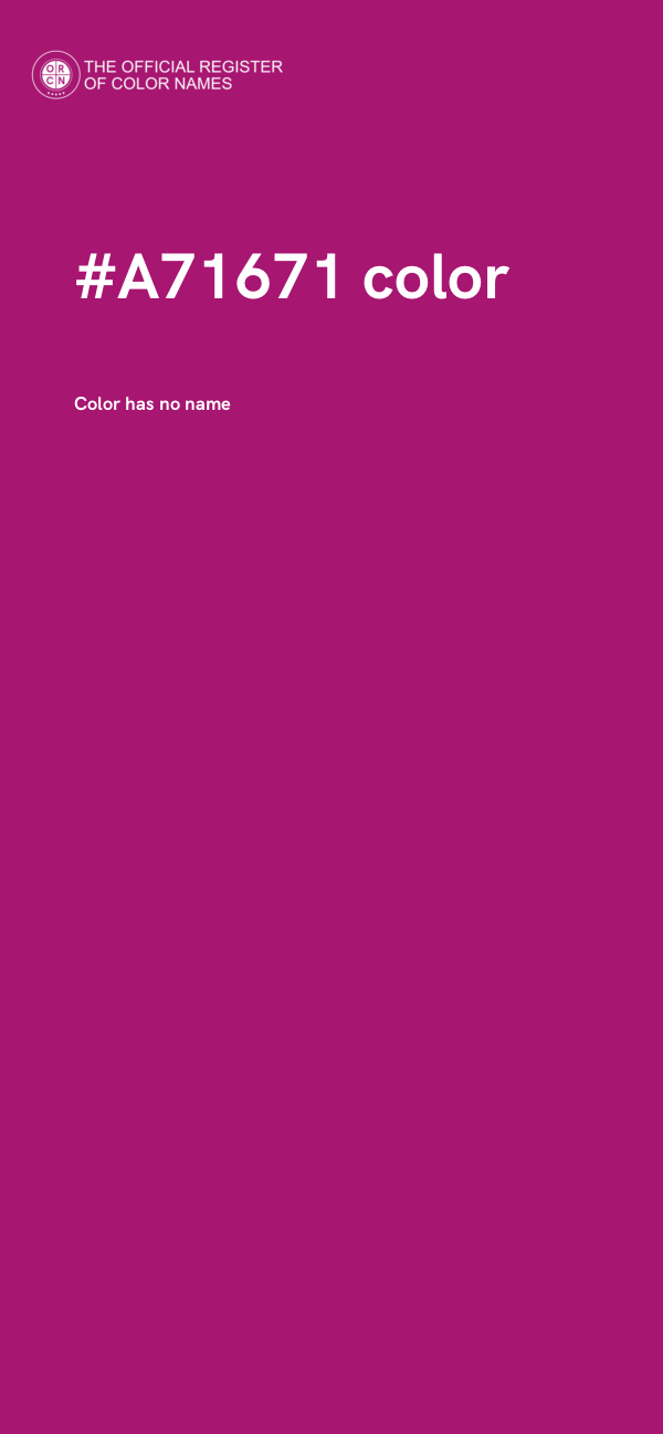 #A71671 color image