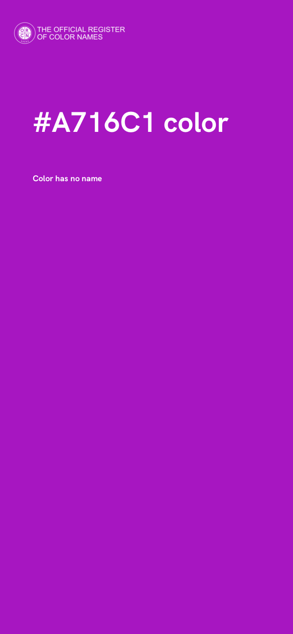 #A716C1 color image