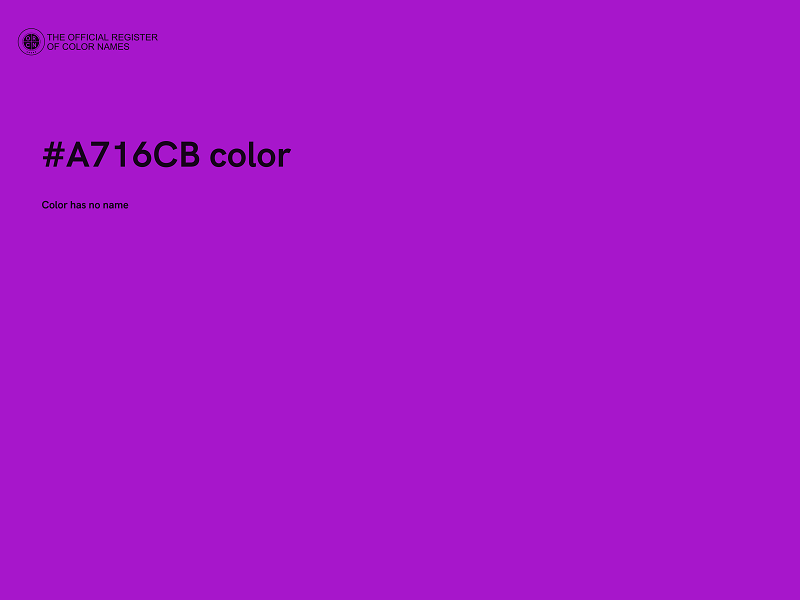 #A716CB color image