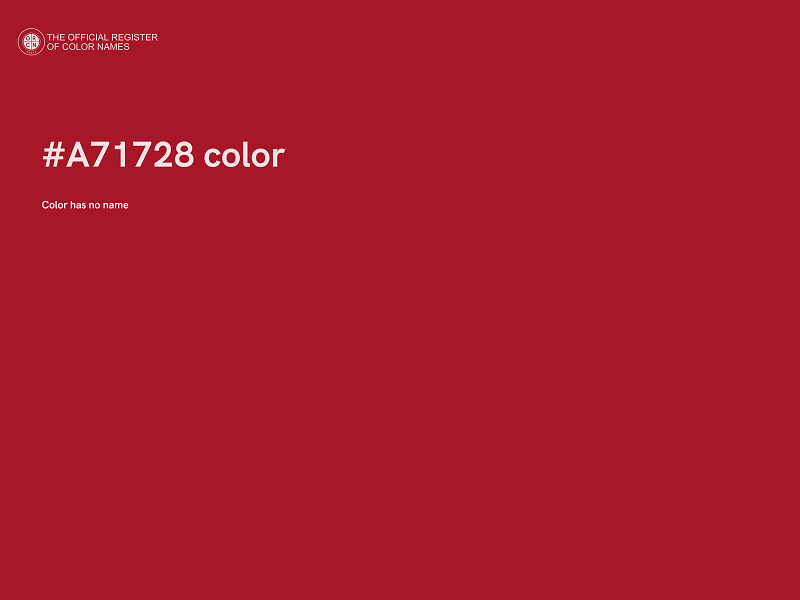 #A71728 color image