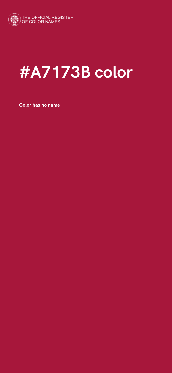 #A7173B color image