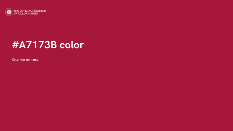 #A7173B color image