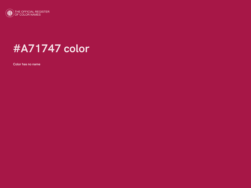 #A71747 color image