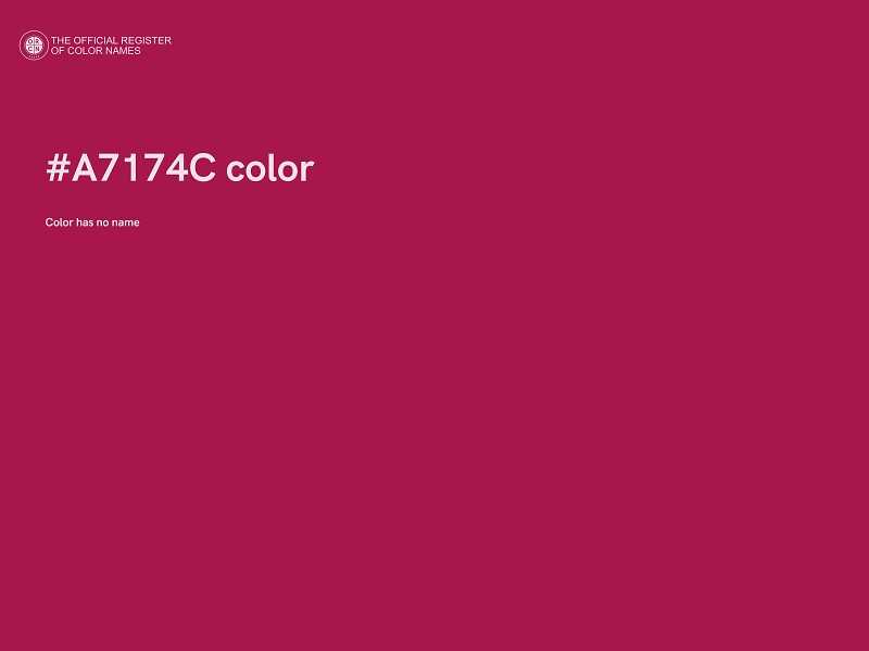 #A7174C color image
