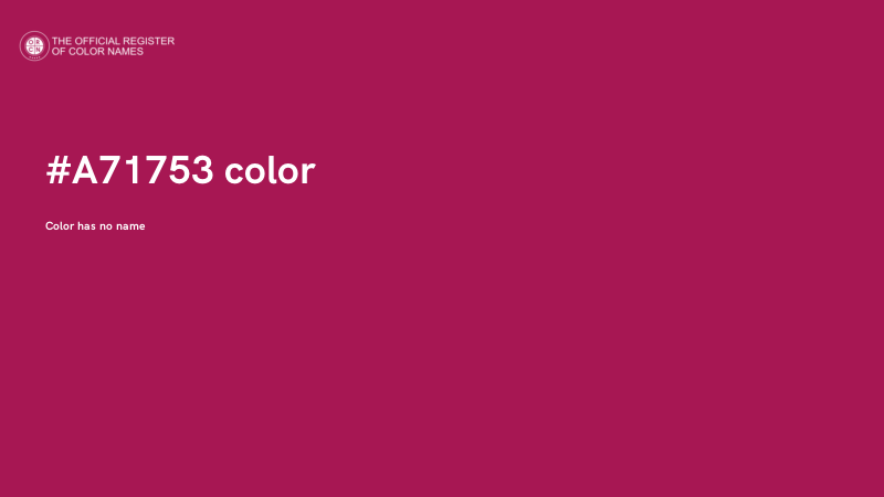 #A71753 color image
