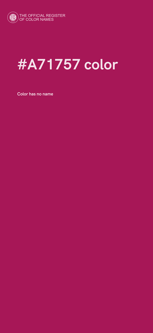 #A71757 color image