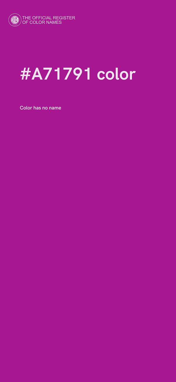 #A71791 color image