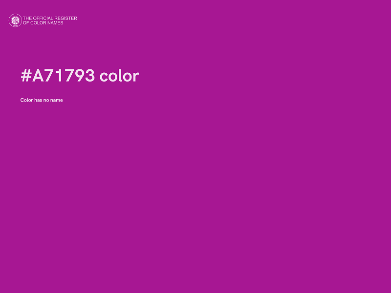 #A71793 color image