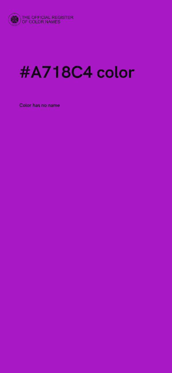 #A718C4 color image