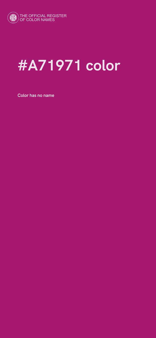 #A71971 color image