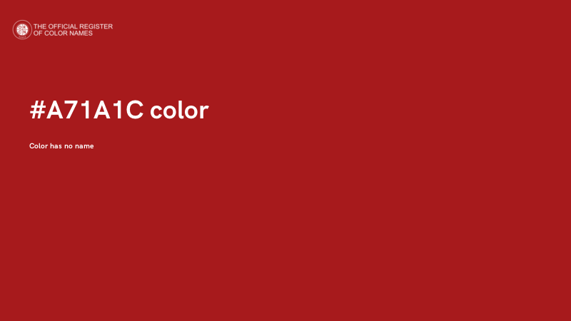 #A71A1C color image