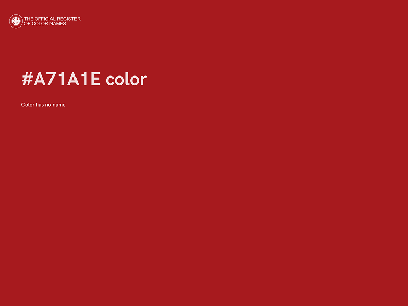 #A71A1E color image