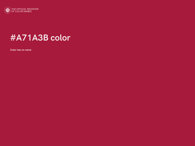 #A71A3B color image