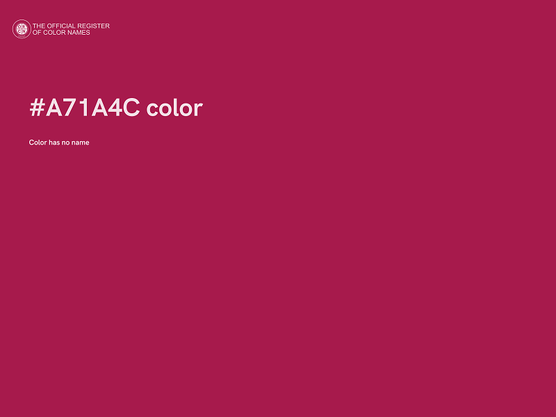 #A71A4C color image