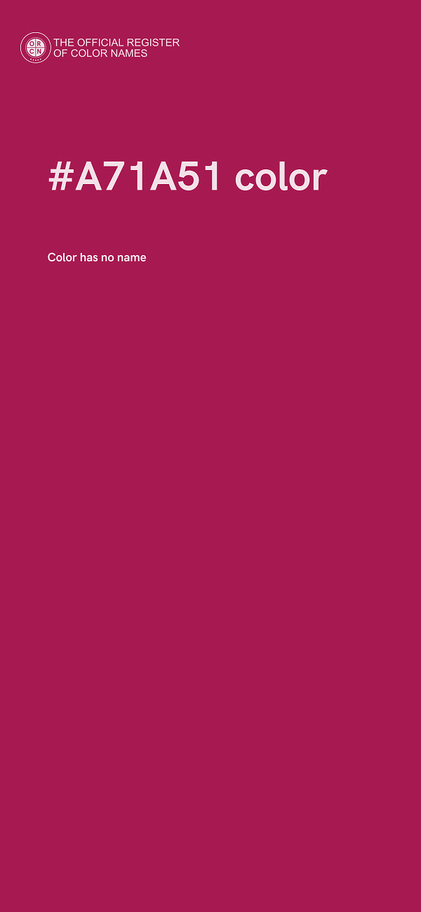 #A71A51 color image