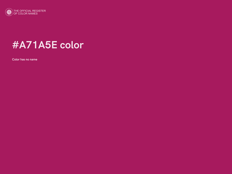 #A71A5E color image