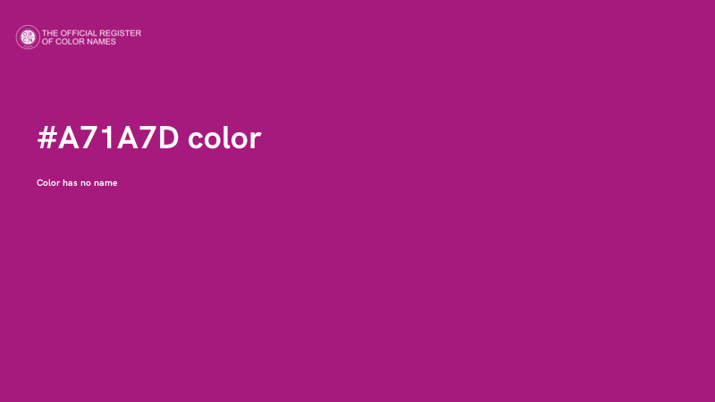 #A71A7D color image