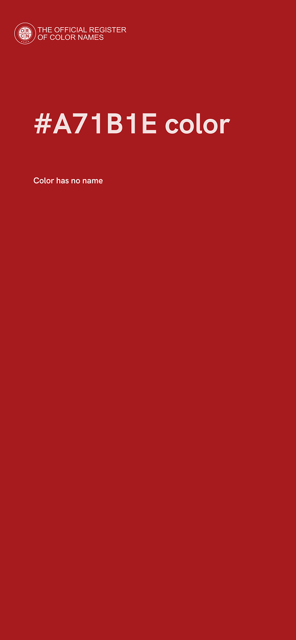 #A71B1E color image
